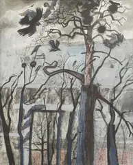 Edward Bawden, Untitled, pencil and coloured pencil 56.5 x 45cm Provenance: With Nina Zborowska Fine Paintings