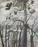 Edward Bawden, Untitled, pencil and coloured pencil 56.5 x 45cm Provenance: With Nina Zborowska Fine Paintings