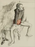 Robert Austin, Untitled, c.1938 watercolour and charcoal 44 x 33cm Provenance: Liss Fine Art