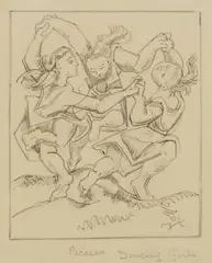 Doris Brabham Hatt, Untitled, pen and ink over pencil 18 x 14.5cm