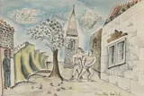 Denton Welch, Untitled, pen and ink and watercolour 25.5 x 36.5cm Provenance: With the Redfern Gallery