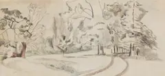 Untitled by John Nash, watercolour and pencil on paper 33 x 72cm Provenance: With Maltzahn Gallery Limited, sold Oct 2022