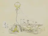 Frederick Rowland Emett, Untitled, pen and ink and watercolour 38 x 47cm Exhibited: Chris Beetles Limited