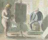 Edward Ardizzone, Untitled, pen and ink and watercolour 16.5 x 19cm Provenance: The Estate of Sir Jack and Lady Baer.