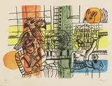 Fernand Léger, Untitled, 1881-1955) 'La Marchande d'Oiseaux' from 'La Ville' lithograph in colours