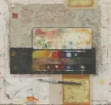 Gary Anderson, Untitled, mixed media 23 x 23cm Provenance: The Estate of Sir Jack and Lady Baer.