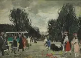 François Gall, Untitled, Paris' oil on canvas 16.2 x 22cm