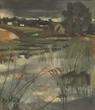 Anne-Pierre de Kat, Untitled, oil on canvas 80 x 70cm Provenance: With De Vuyst
