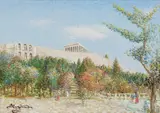 Vasilis Zenetzis, Untitled, oil on canvas 50 x 70cm Exhibited: Philippoulo Gallery