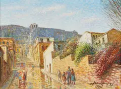 Vasilis Zenetzis, Untitled, oil on canvas 45 x 60cm Literature: Peter Constant