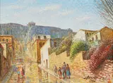 Vasilis Zenetzis, Untitled, oil on canvas 45 x 60cm Literature: Peter Constant
