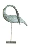 Guy Taplin, Untitled, Guy Taplin (b.1939) Preening egret patinated bronze