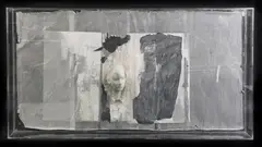 Untitled by Gail Catlin, c.1984 mixed media, sold Oct 2022