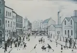 L. S. Lowry, Untitled, Burton-on-Trent offset lithograph in colours