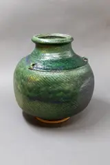 Hexagonal jar by Len Castle, sold Dec 2024