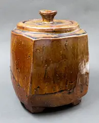 Lidded jar by Peter Alger, sold Dec 2024