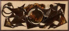Henrik Horst, 1970 retro abstract wall sculpture