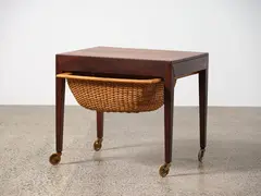 Severin Hansen for Haslev, 1950s Danish sewing table