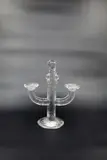 Crystal candlestick by Staffan Gellerstedt for Pukeberg Sweden, sold Jun 2023