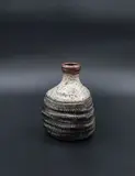 Len Castle, Rare and early trefoil mallet shaped bottle vase