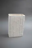 Moulded bamboo-shaped vase by Crown Lynn Potteries, sold Feb 2023