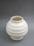 Large hand-potted spherical vase by Ernest Shufflebotham for Crown Lynn, offered Feb 2023