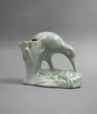 Trickle glaze kiwi vase by Crown Lynn Potteries, sold Feb 2023