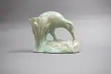 Trickle glaze kiwi vase by Crown Lynn Potteries, sold Feb 2023