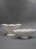 Two white mantle vases by Crown Lynn Potteries, sold Feb 2023