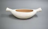 Pale pink basket by Crown Lynn Potteries, sold Feb 2023