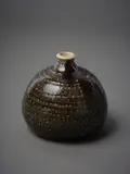 A good and early Crum Brickworks salt glaze bottle vase by Len Castle, offered Feb 2023