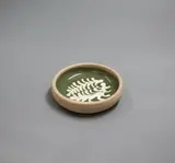 Early slip trailed pin dish by Len Castle, sold Feb 2023