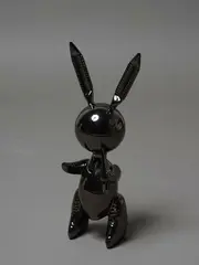 Rabbit (Black) by Jeff Koons, offered Oct 2022