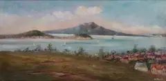 Pat Phillips, View of North Head and Rangitoto