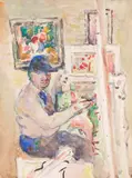 Francis McCracken, The Artist at the Easel