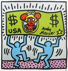 Andy Mouse III by Keith Haring, offered Oct 2022