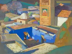 Moroccan Scene by John Weeks, sold Oct 2022