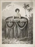 John Webber, Jeune Femme de O-Tahiti Apportant un Present