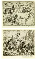 Augustus John, Gypsy Caravan and Horse & The Quarry Folk No. 2