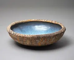 Large stoneware bowl by Len Castle, sold Oct 2022