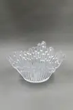 A Revontulet glass bowl by Finland Tauno Wirkkala for Humppila, sold Oct 2022
