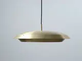 A mid-century Danish brass pendant lamp by Lyfa, sold Oct 2022