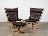 A pair of ‘Falcon’ chairs by Sigurd Ressell for Vatne Møbler of Norway, sold Oct 2022