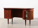A 1950’s ‘Model 54’ freestanding kidney shaped desk by Kai Kristiansen for Feldballes Møbelfabrik, sold Oct 2022