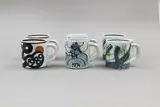 Royal Copenhagen Denmark, Six small Annual coffee cups