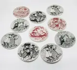 Nymolle wall hanging plates ‘Months of Love’ by Denmark Bjorn Wiinblad for Nymolle, sold Oct 2022