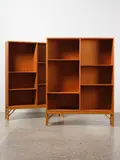 An excellent pair of 1950s upright bookcases by Børge Mogensen for Fdb Møbler, sold Oct 2022