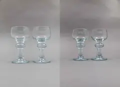 Denmark Holmegaard, A suite of Hunter wine glasses