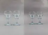 Denmark Holmegaard, A suite of Hunter wine glasses