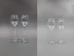 A suite of Danish design tall stemmed wine glasses by Holmegaard, sold Oct 2022